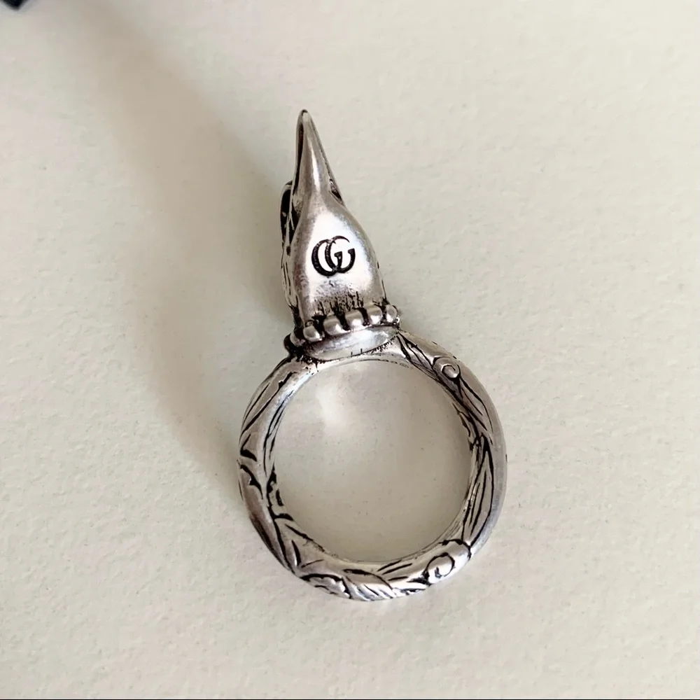 NWOT Gucci sterling silver eagle ring - Picture 7 of 16